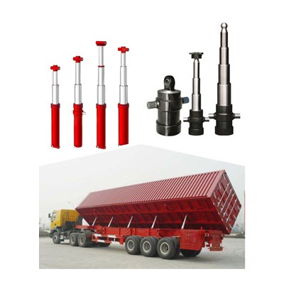 Silindr Hydrolig Telesgopig Aml-Gam ar gyfer Tipper Cerbyd Hunan-Dumpio